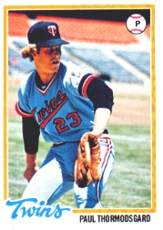 1978 Topps Baseball Cards      162     Paul Thormodsgard RC
